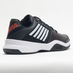 K-Swiss Court Express Men's Jet Black/White/Spicy Orange -Best Sneaker Store 116677 6