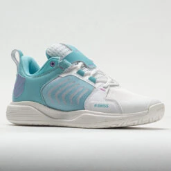 K-Swiss Ultrashot Team Women's Brilliant White/Angel Blue/Sheer Lilac -Best Sneaker Store 116903 5