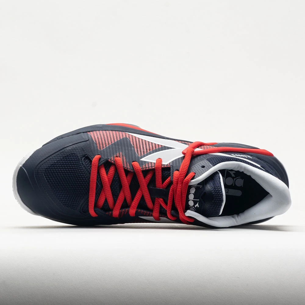 Diadora B.Icon 2 Clay Men's Blue Corsair/White/Fiery Red 3 Diadora B.Icon 2 Clay Men's Blue Corsair/White/Fiery Red - Image 3