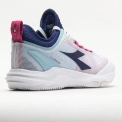Diadora Speed Blushield Fly 4+ Clay Women's White/Blueprint/Pink -Best Sneaker Store 117030 6