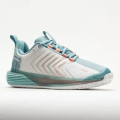 K-Swiss Ultrashot 3 Women's Blanc De Blanc/Mile Blue/Desert Flower -Best Sneaker Store 117133 5