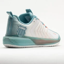 K-Swiss Ultrashot 3 Women's Blanc De Blanc/Mile Blue/Desert Flower -Best Sneaker Store 117133 6