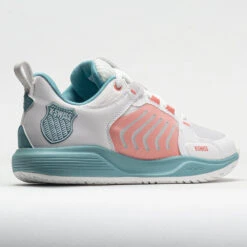 K-Swiss Ultrashot Team Women's Blanc De Blanc/Nile Blue/Desert Flower -Best Sneaker Store 117136 6
