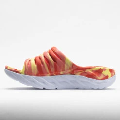 HOKA Ora Recovery Slide Swirl Unisex Yellow Pear/Fiesta -Best Sneaker Store 570558 1