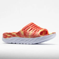 HOKA Ora Recovery Slide Swirl Unisex Yellow Pear/Fiesta -Best Sneaker Store 570558 5
