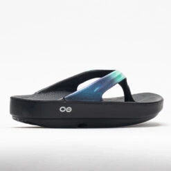 OOFOS OOlala Luxe Women's Black/Atlantis -Best Sneaker Store 570569 6