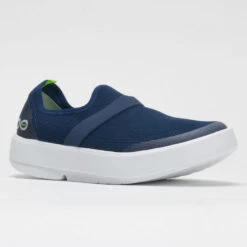 OOFOS OOmg Low Women's White/Navy -Best Sneaker Store 631140 5